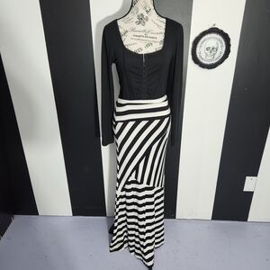 Striped Maxi Skirt